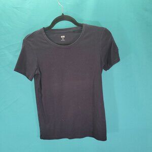 Uniqlo Supima Cotton Black Crewneck T-Shirt XS Made In Vietnam